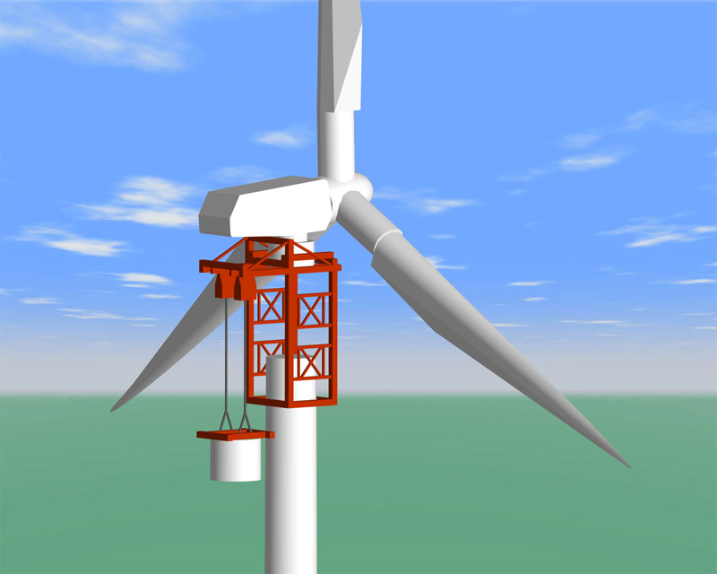 三井広報委員会200m級風力発電タワーの開発に着手
          三井住友建設・蘭Mammoet社が共同で